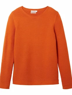 Damen Tom Tailor Damen Pullover in Ottoman Ripp