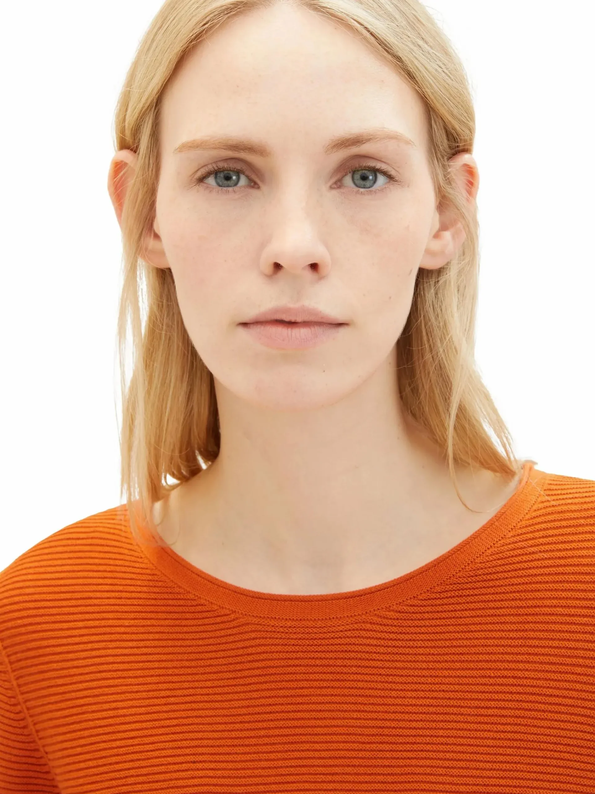 Damen Tom Tailor Damen Pullover in Ottoman Ripp