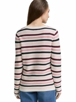 Damen Tom Tailor Damen Pullover in Ottoman Ripp