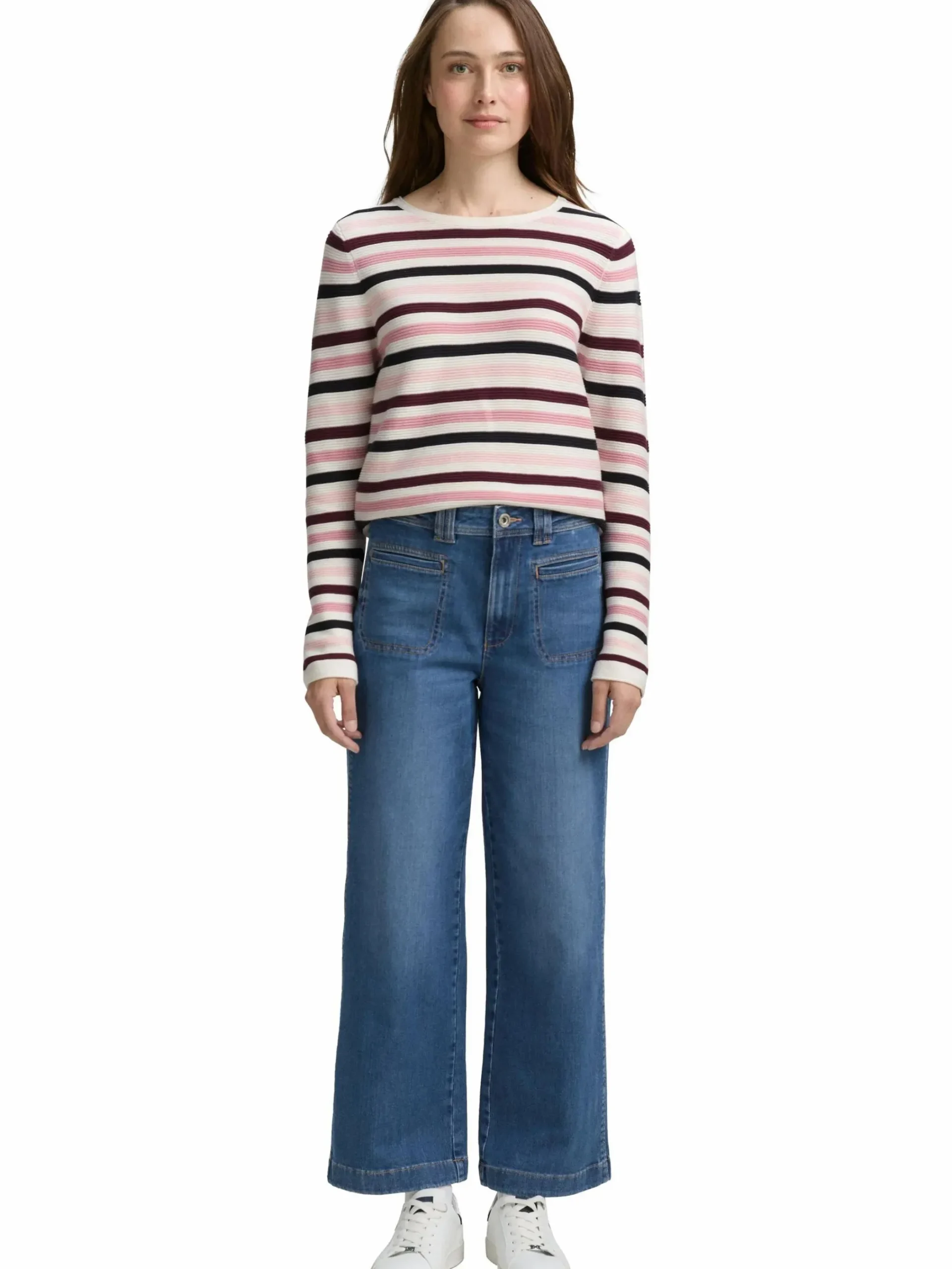 Damen Tom Tailor Damen Pullover in Ottoman Ripp