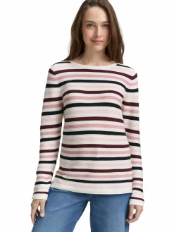 Damen Tom Tailor Damen Pullover in Ottoman Ripp