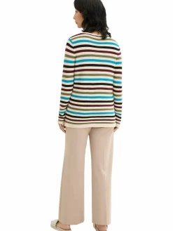 Damen Tom Tailor Damen Pullover in Ottoman Ripp