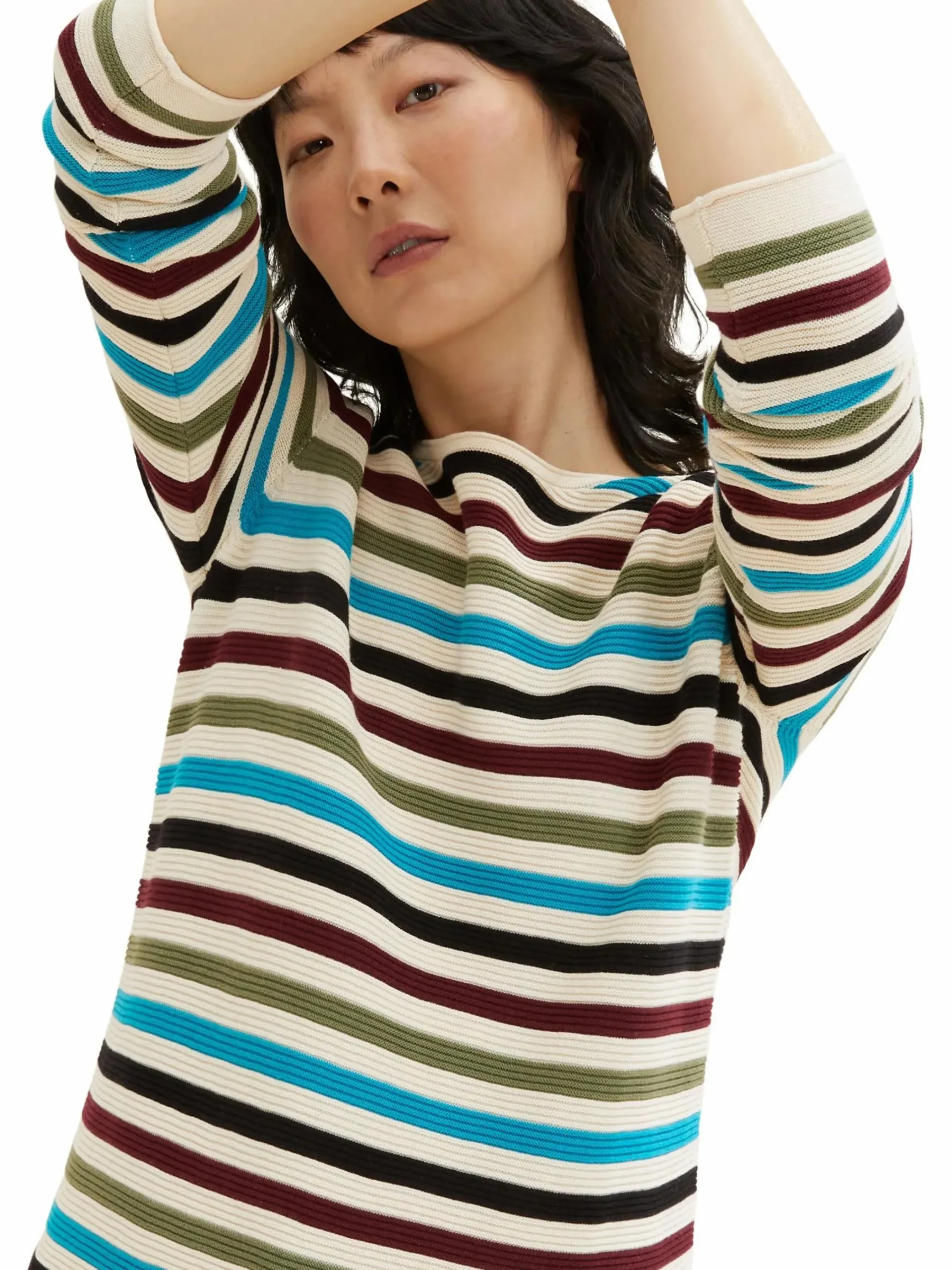 Damen Tom Tailor Damen Pullover in Ottoman Ripp