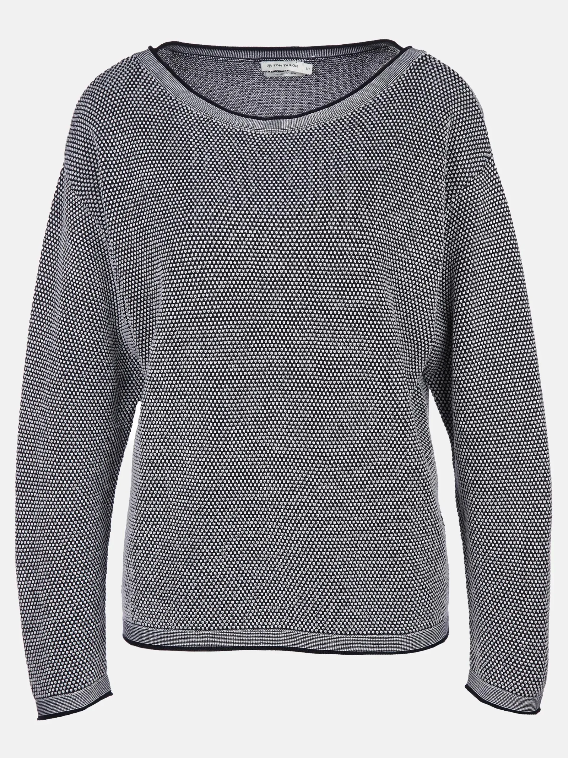 Damen Tom Tailor Damen Pullover in Waffelstruktur
