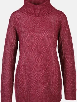 Damen Sure Damen Pullover mit Rollkragen und Muster