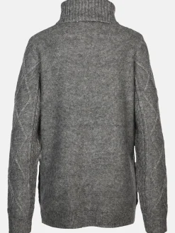 Damen Sure Damen Pullover mit Rollkragen und Muster