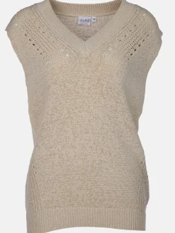 Damen Lisa Tossa Damen Pullunder mit V-Ausschnitt