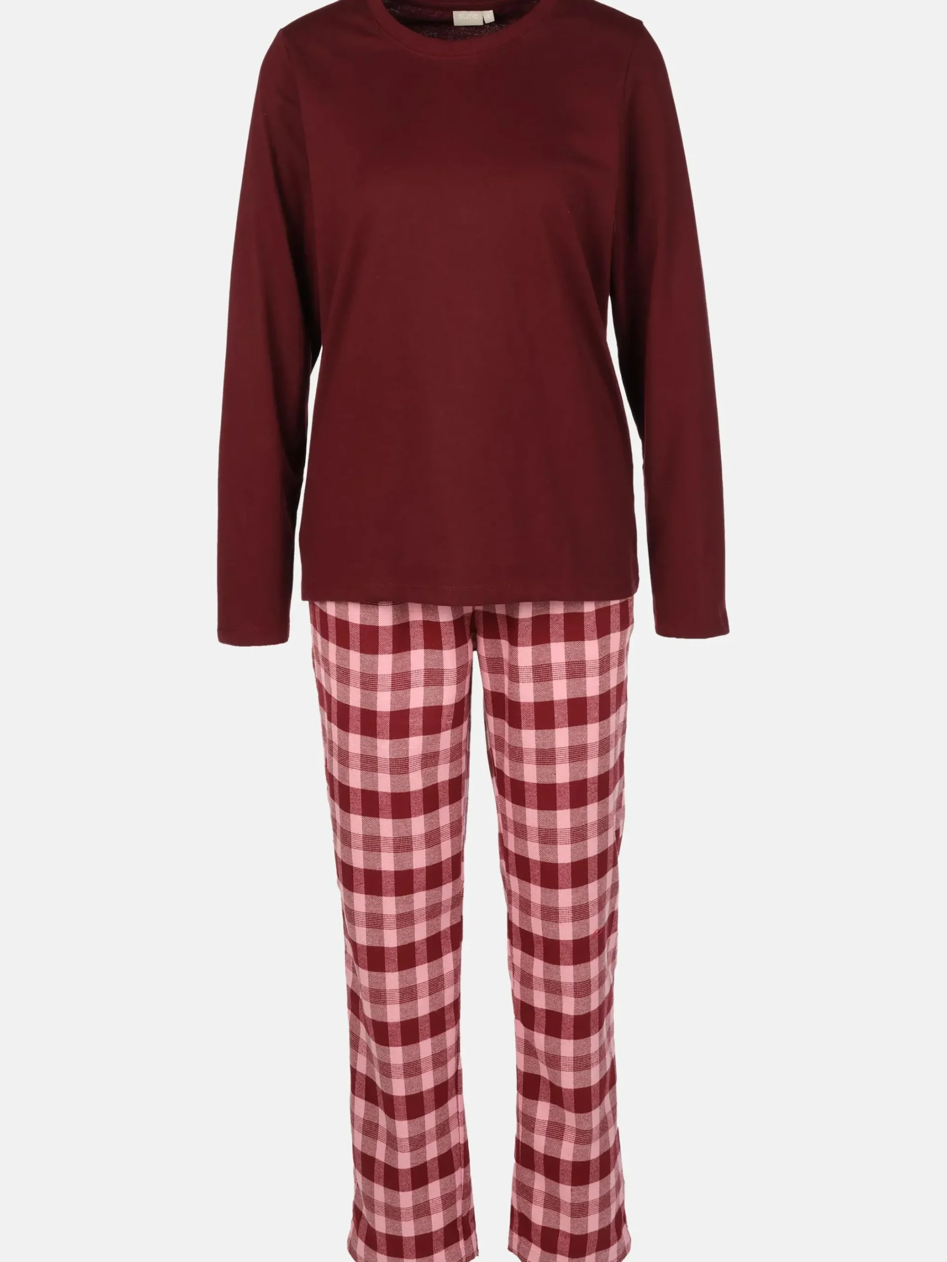 Damen Sure Damen Pyjama mit Flanellhose