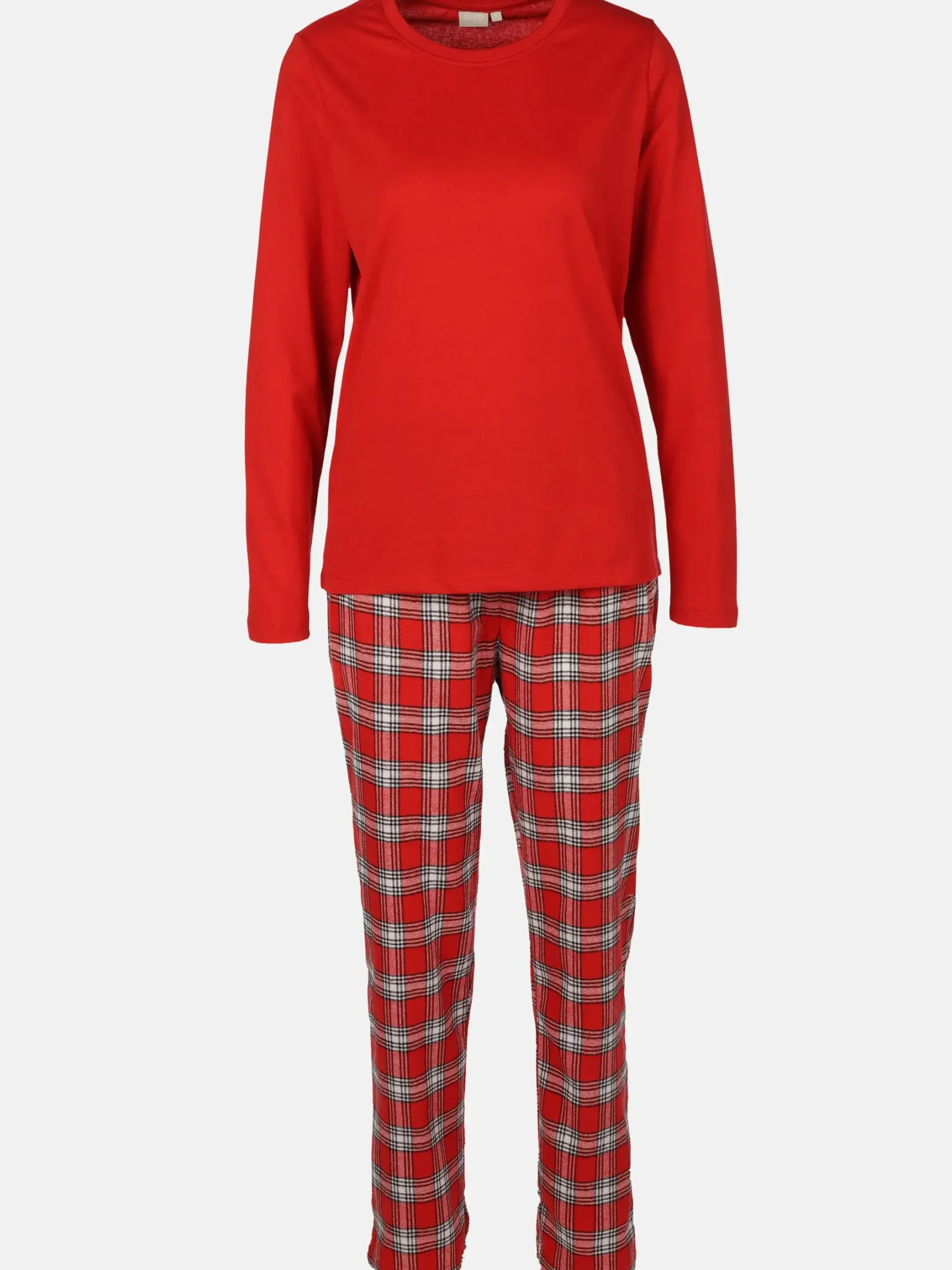 Damen Sure Damen Pyjama mit Flanellhose