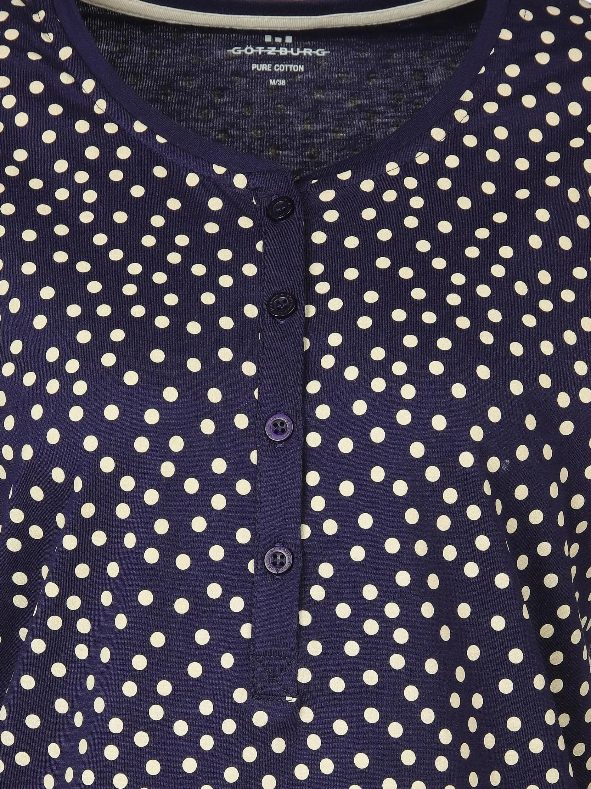 Damen Götzburg Damen Pyjama mit Knopfleiste