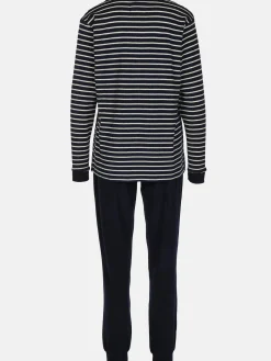 Damen Götzburg Damen Pyjama mit Streifen