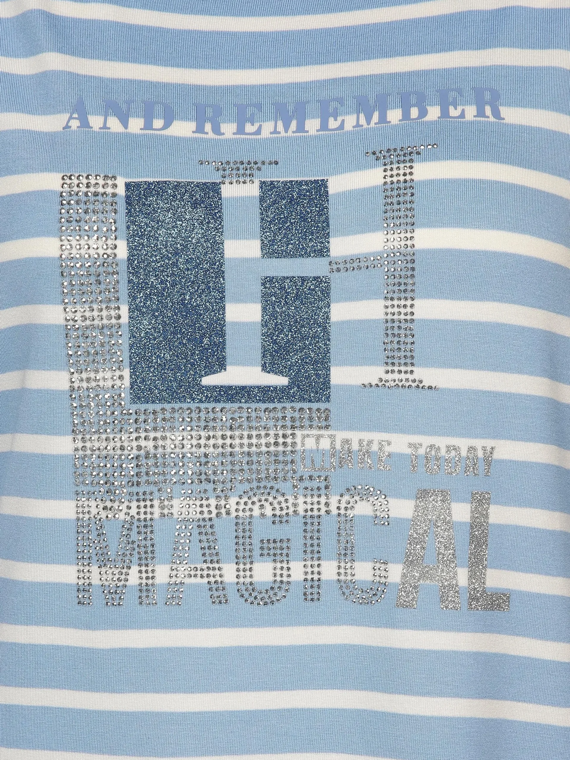 Damen Lisa Tossa Damen Ringelshirt mit Glitzerprint