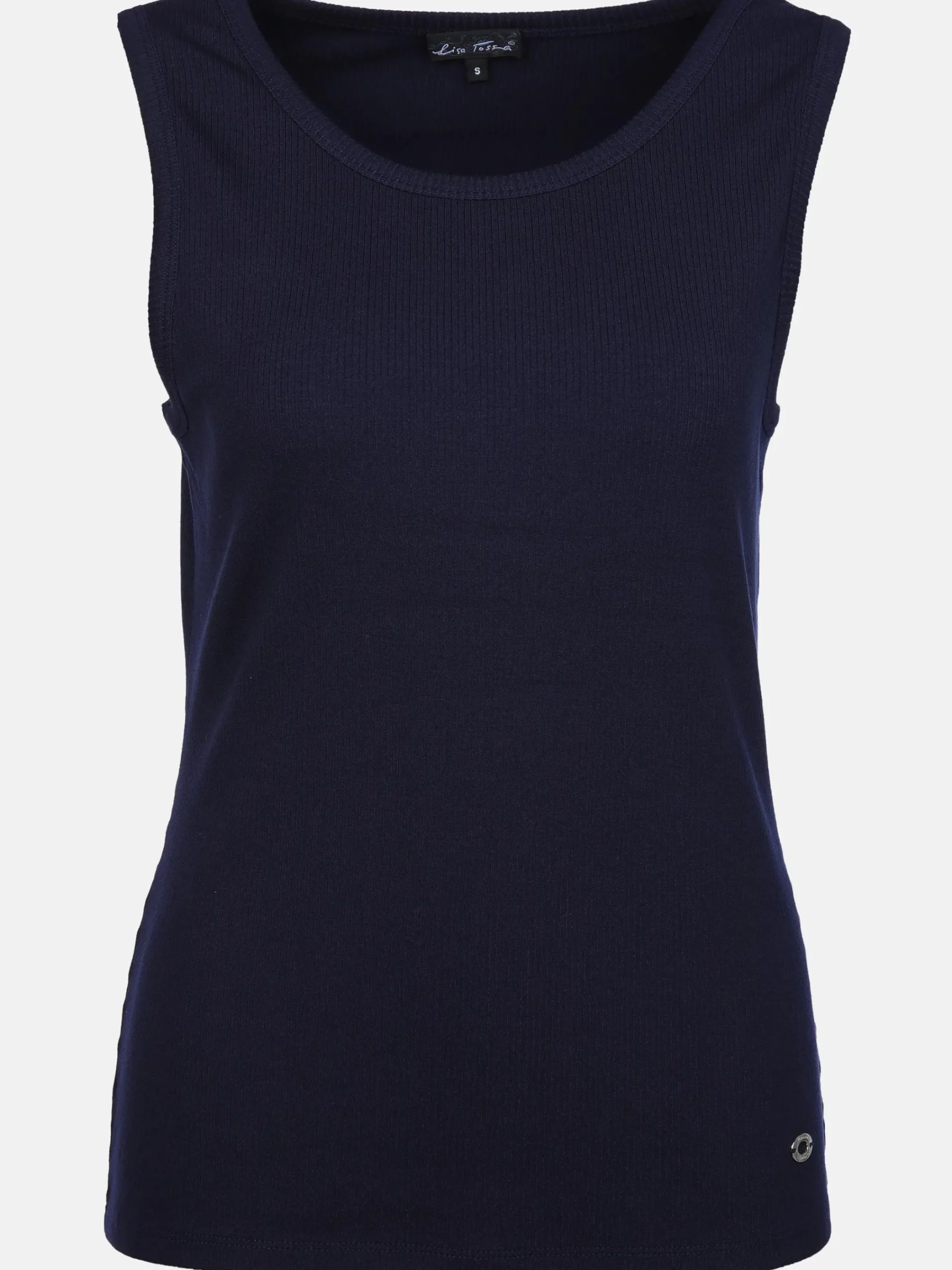 Damen Lisa Tossa Damen Ripp Top unifarben