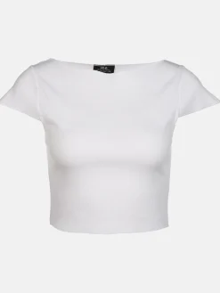 Damen IX-O Damen Rippshirt im Cropped Style