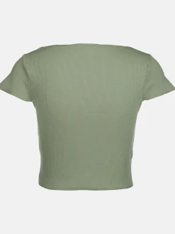 Damen IX-O Damen Rippshirt im Cropped Style