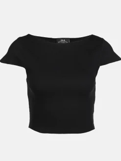 Damen IX-O Damen Rippshirt im Cropped Style