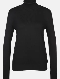 Damen Lisa Tossa Damen Rollkragen Pullover unifarben