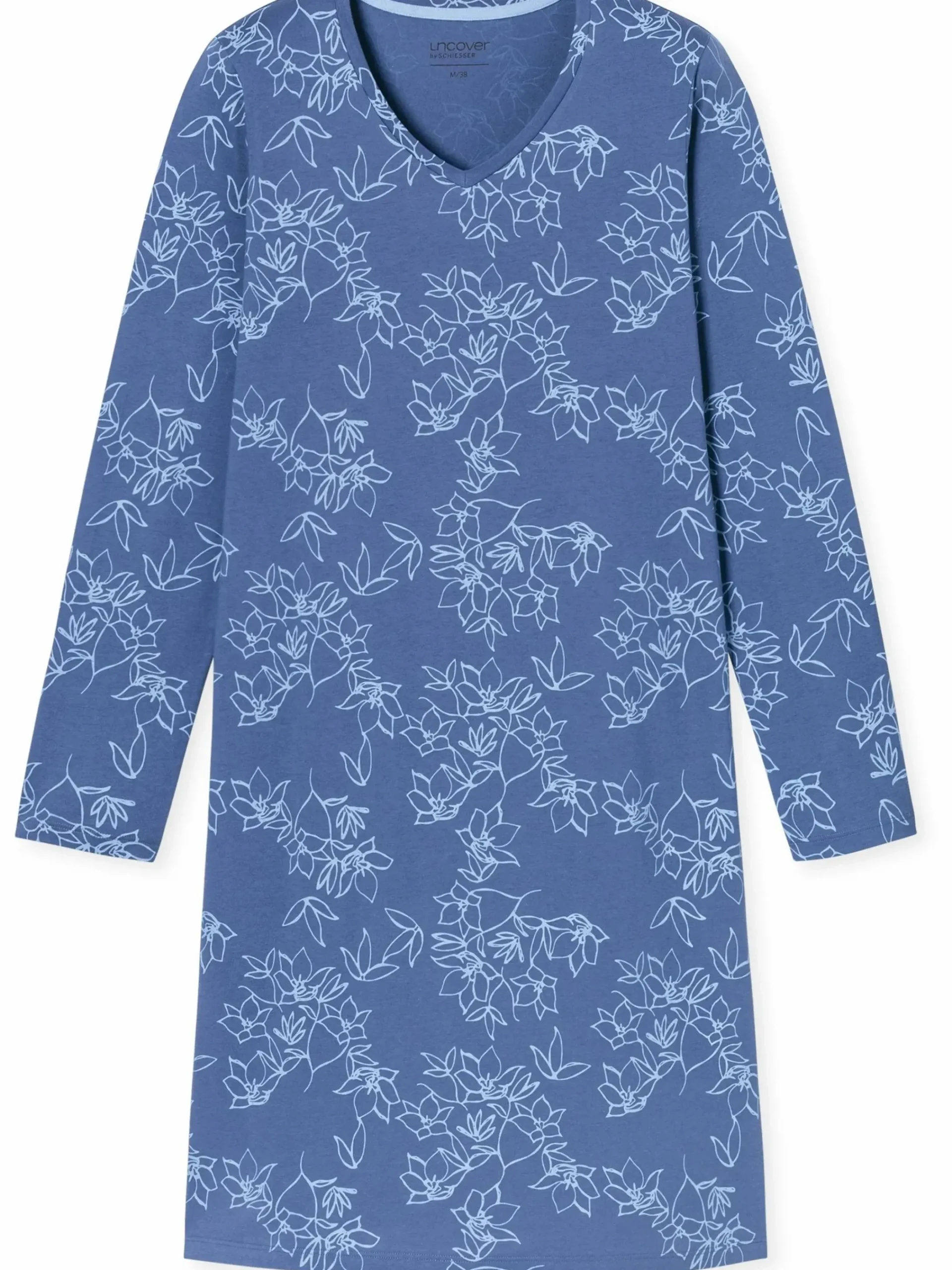 Damen UNCOVER by Schiesser Damen Schlafshirt in langer Ausführung