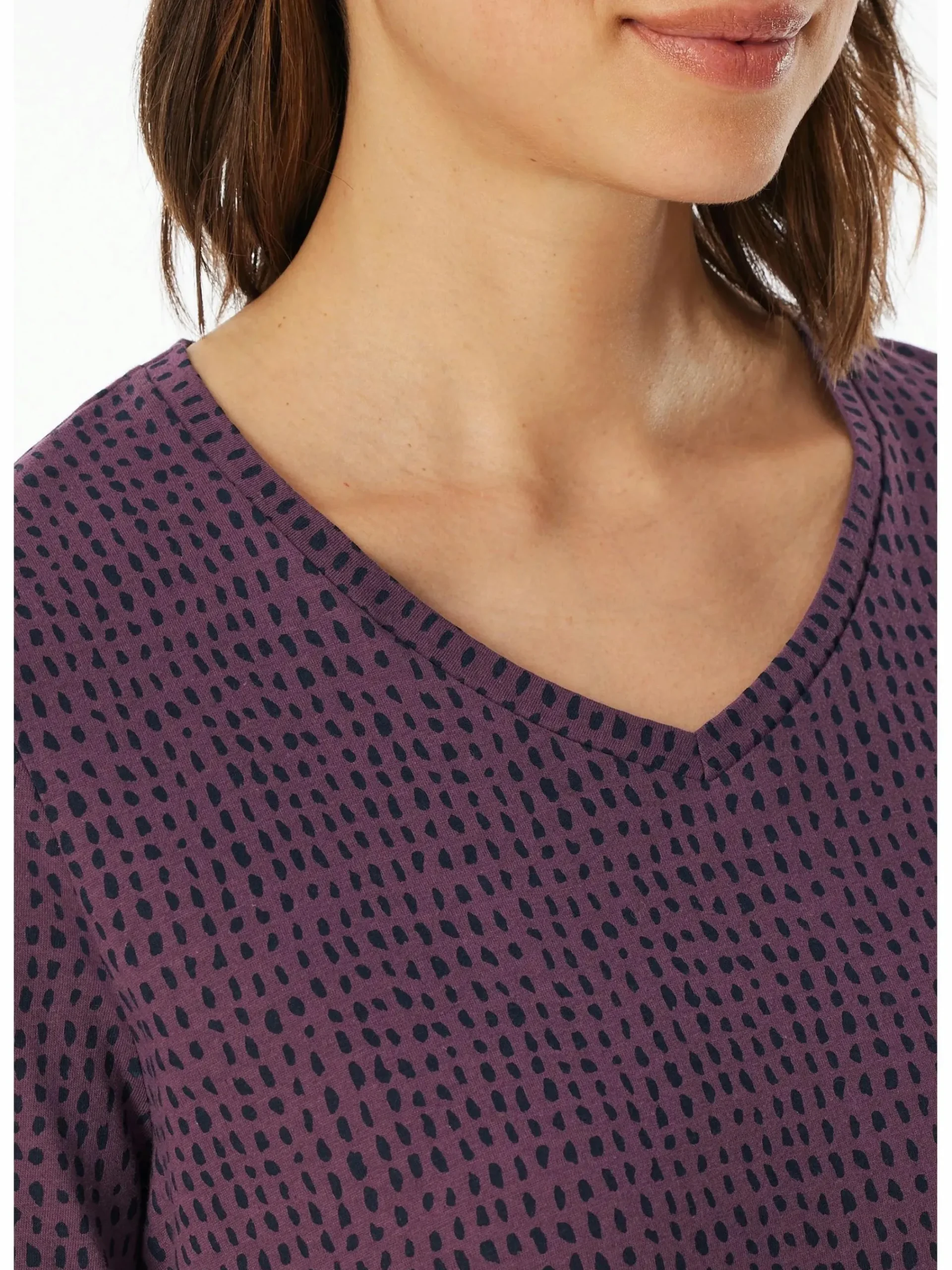 Damen UNCOVER by Schiesser Damen Schlafshirt in langer Ausführung