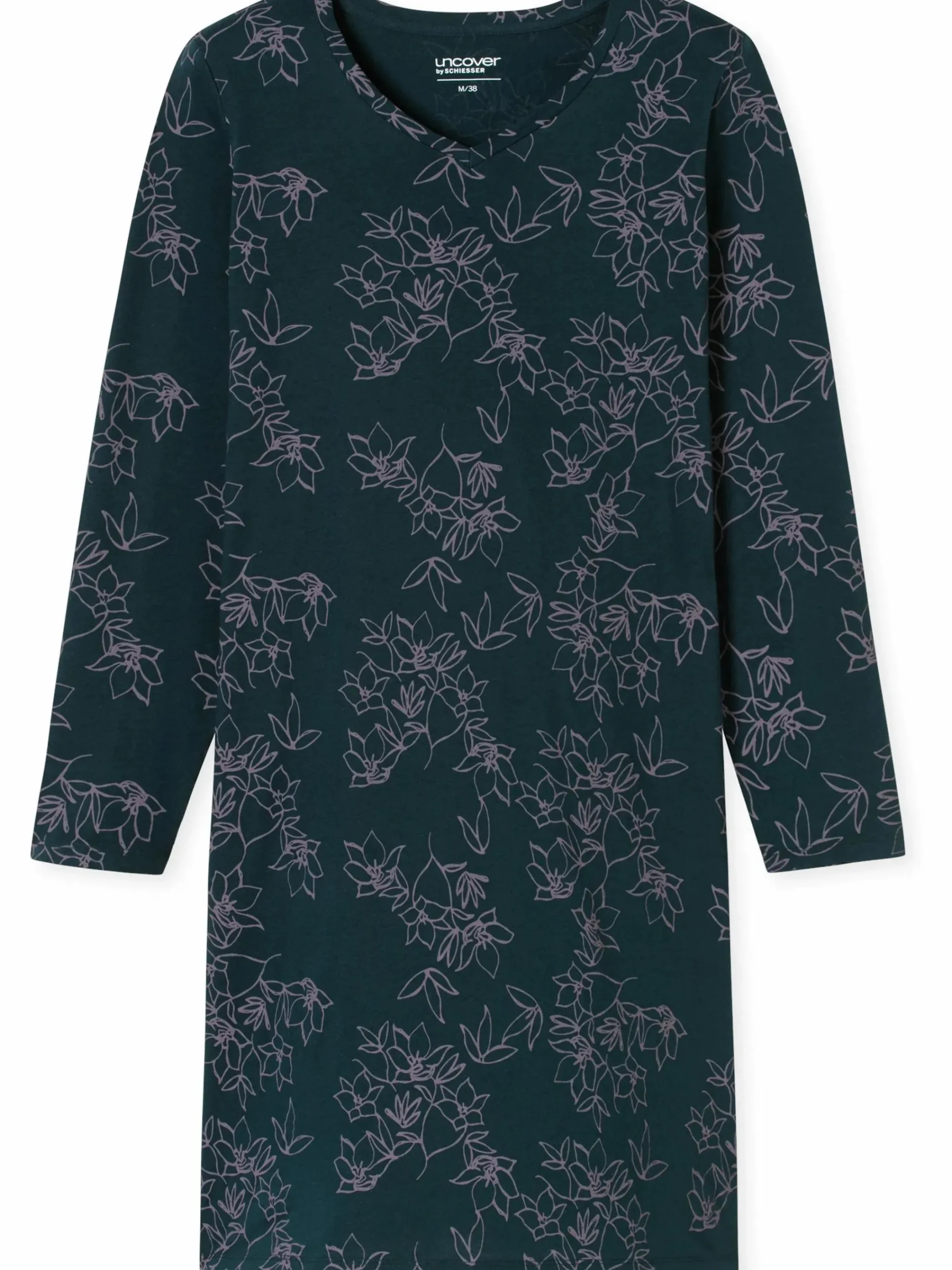 Damen UNCOVER by Schiesser Damen Schlafshirt in langer Ausführung