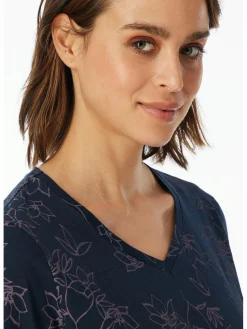 Damen UNCOVER by Schiesser Damen Schlafshirt in langer Ausführung