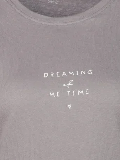 Damen byLouise Damen Schlafshirt mit kleinem Schriftzug