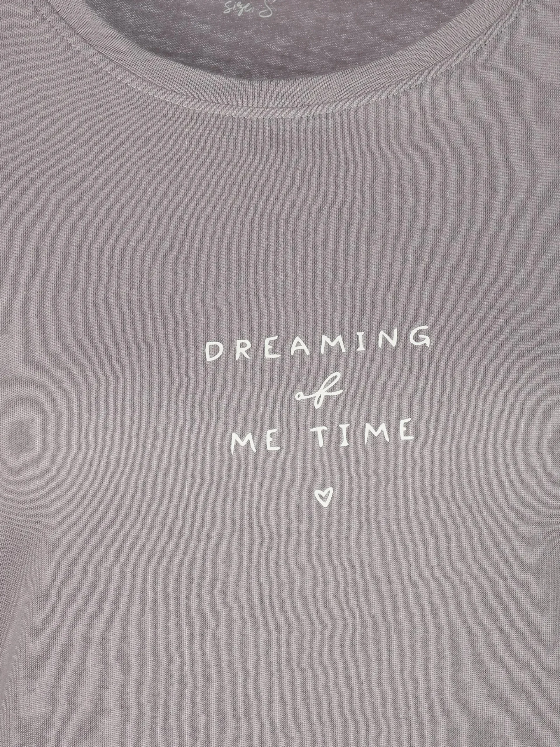 Damen byLouise Damen Schlafshirt mit kleinem Schriftzug