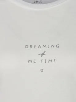 Damen byLouise Damen Schlafshirt mit kleinem Schriftzug