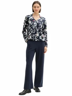 Damen Tom Tailor Damen Schlupfshirt mit Alloverprint