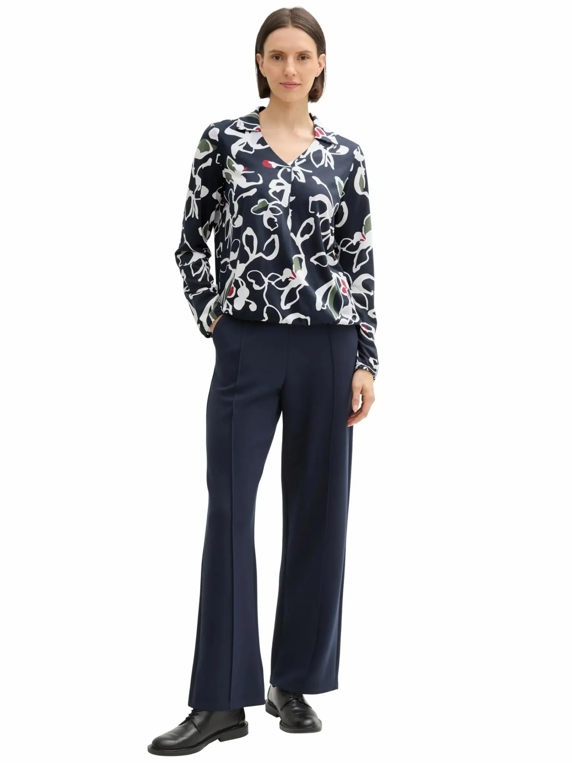 Damen Tom Tailor Damen Schlupfshirt mit Alloverprint