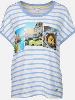 Damen Lisa Tossa Damen Shirt aus Materialmix