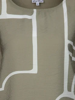 Damen Lisa Tossa Damen Shirt aus Materialmix