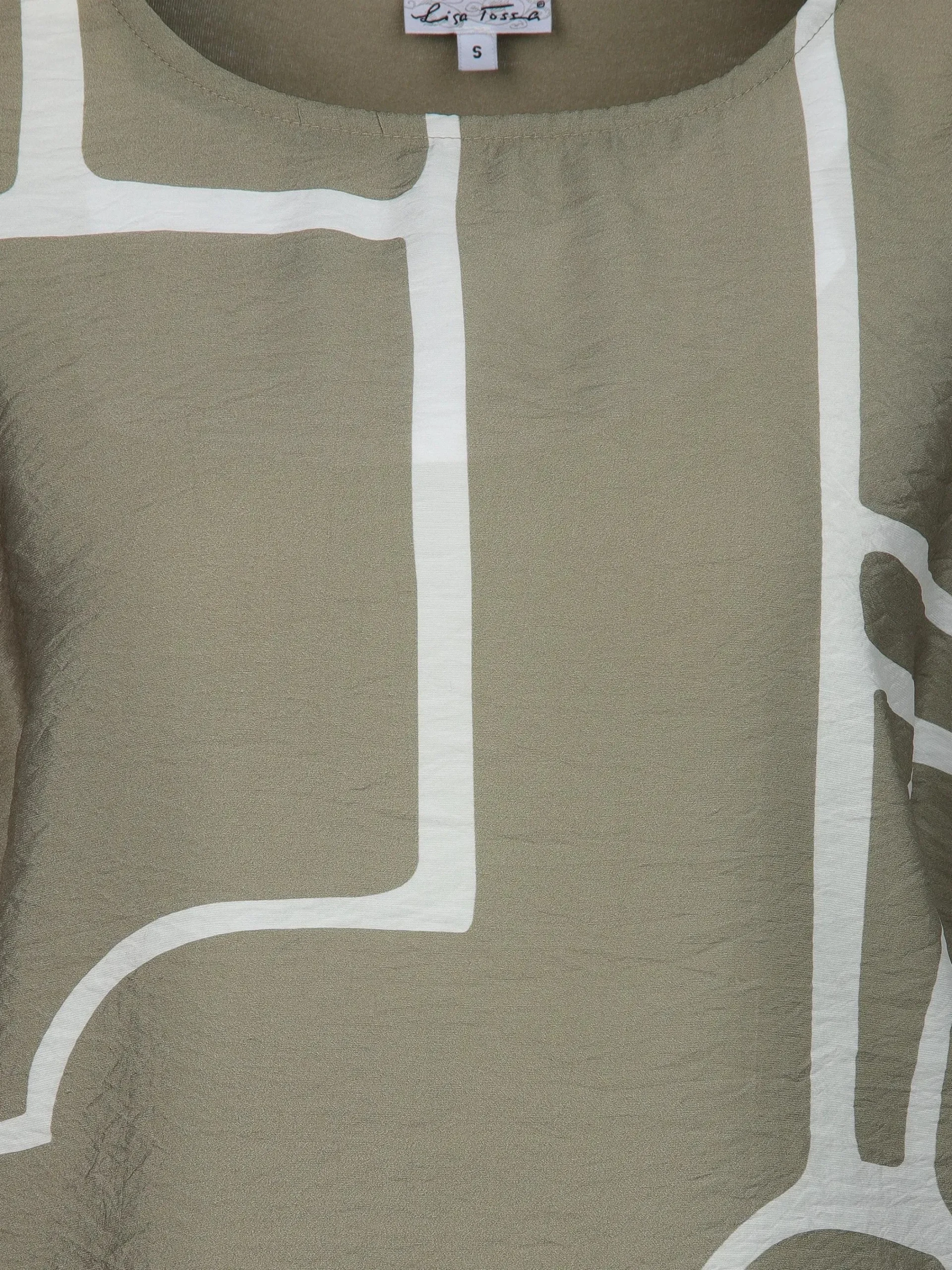 Damen Lisa Tossa Damen Shirt aus Materialmix