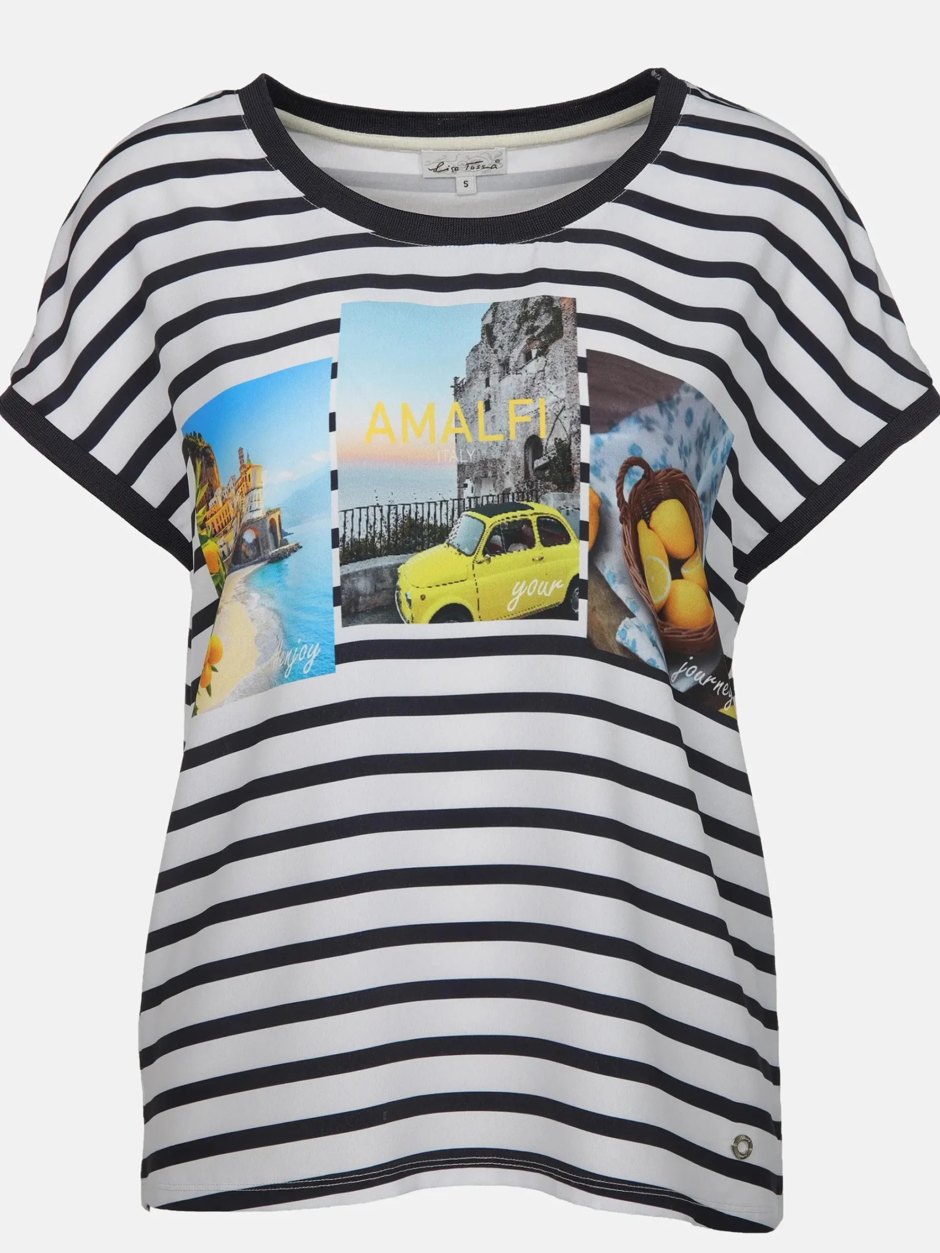 Damen Lisa Tossa Damen Shirt aus Materialmix