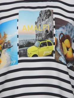 Damen Lisa Tossa Damen Shirt aus Materialmix