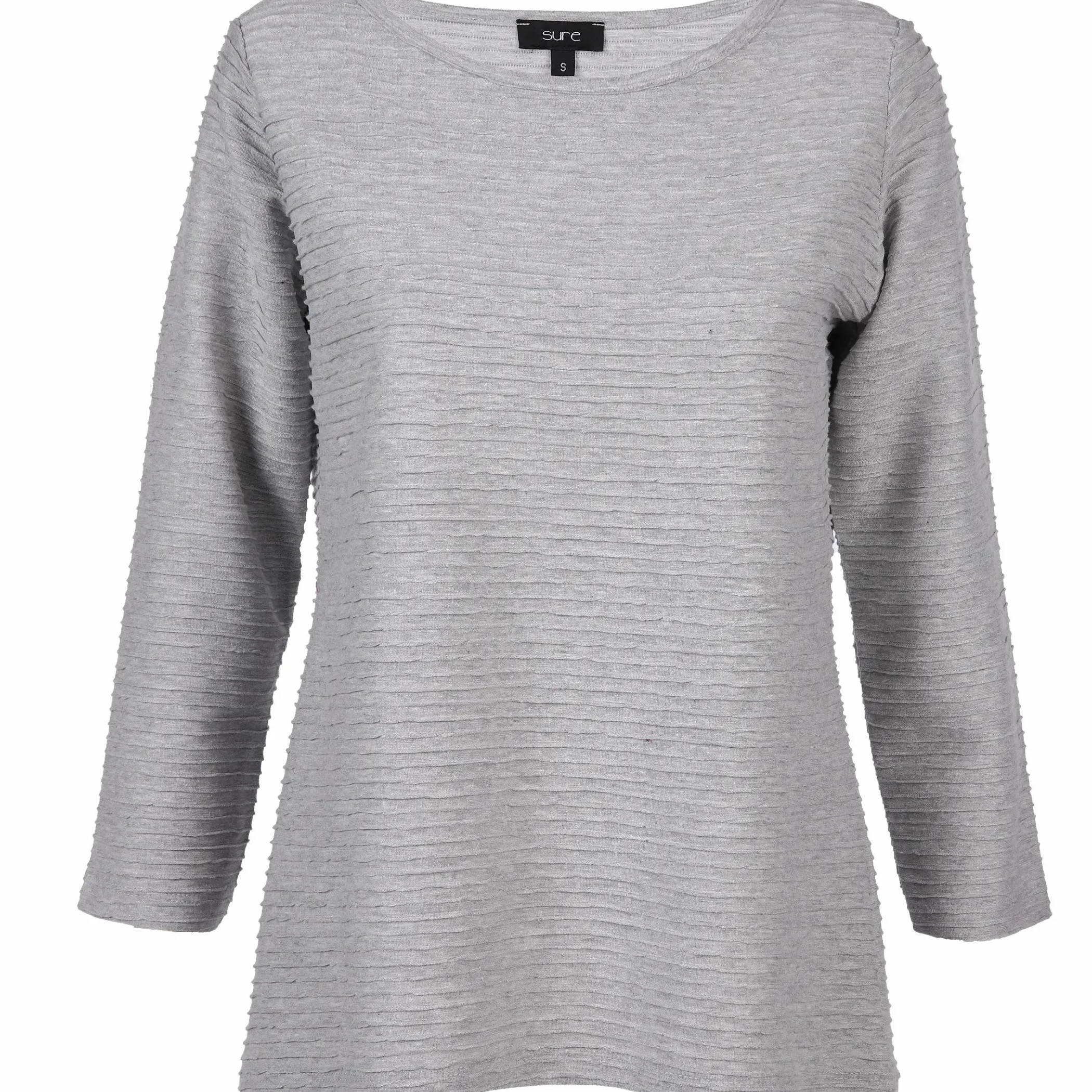 Damen Sure Damen Shirt in Ottoman Rib mit 3/4 Arm