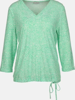 Damen Sure Damen Shirt mit Alloverprint und 3/4 Ärmel