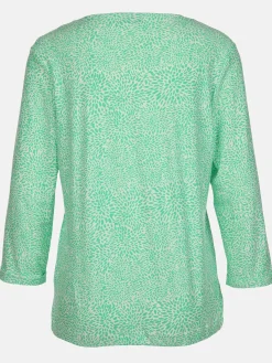 Damen Sure Damen Shirt mit Alloverprint und 3/4 Ärmel