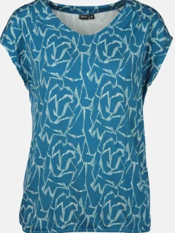 Damen Sure Damen Shirt mit Alloverprint und Gummibund