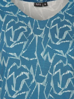 Damen Sure Damen Shirt mit Alloverprint und Gummibund