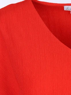 Damen Lisa Tossa Damen Shirt mit Crashoptik