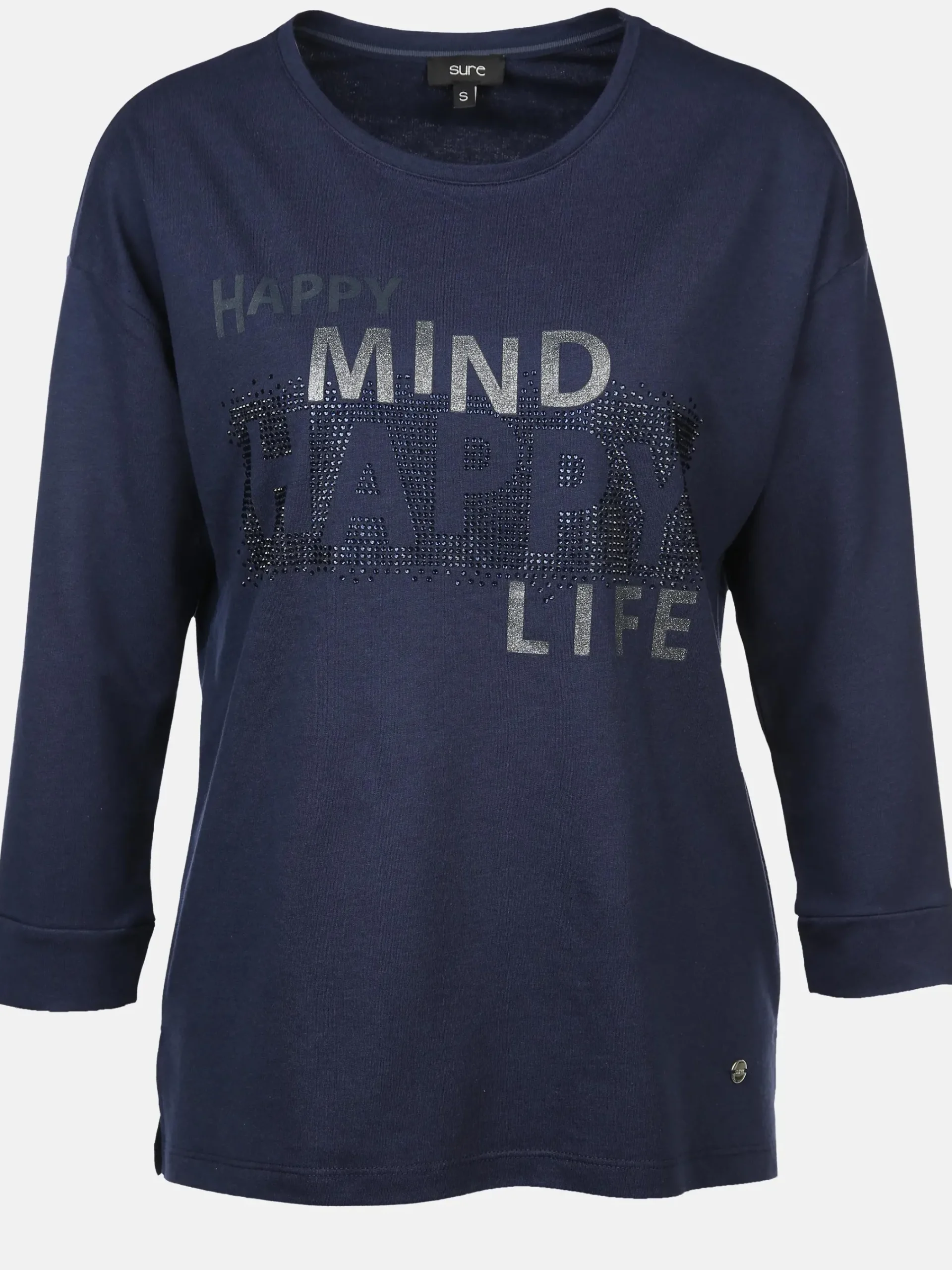 Damen Sure Damen Shirt mit Front-Glitzerprint