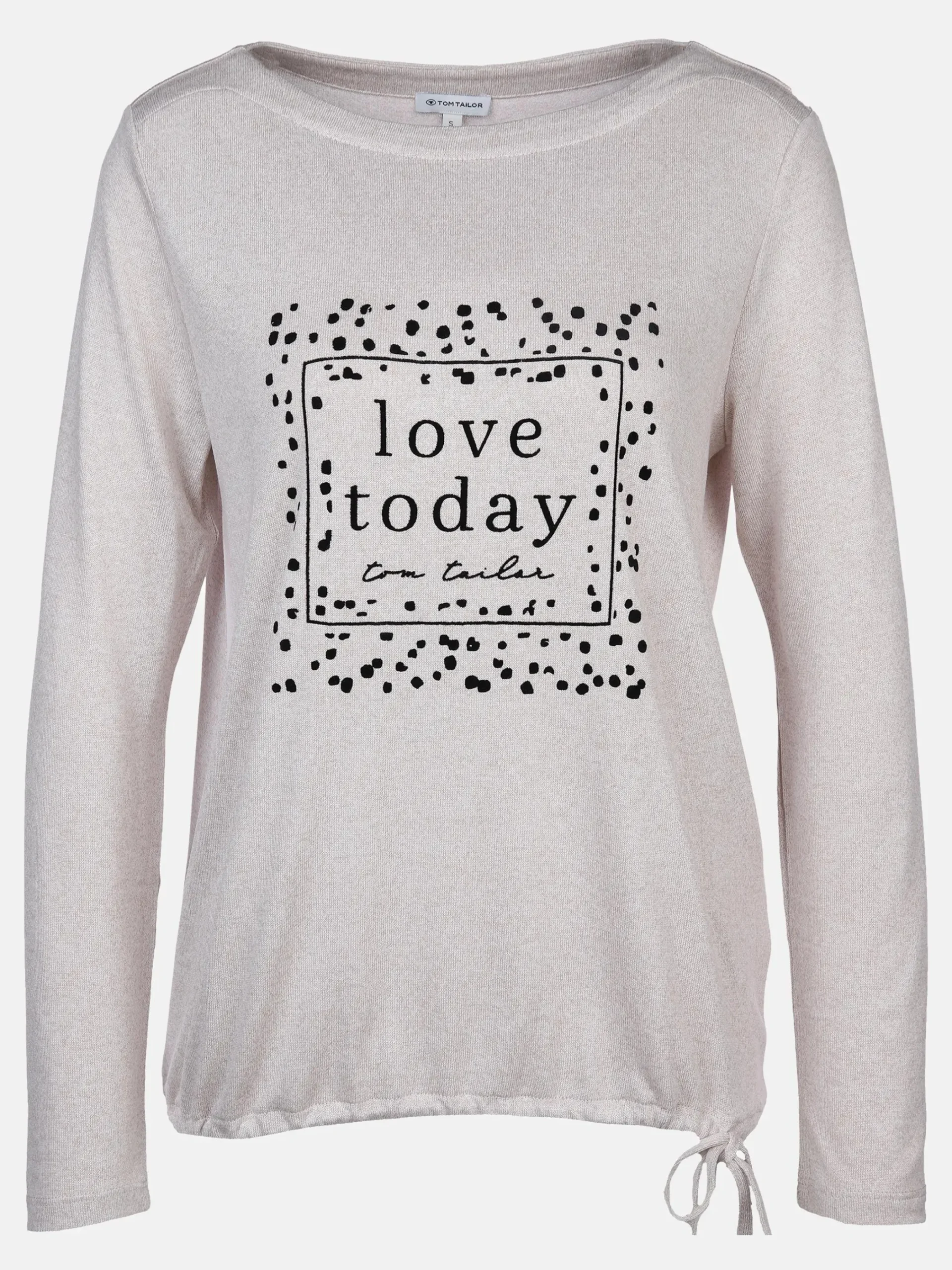 Damen Tom Tailor Damen Shirt mit geflocktem Print