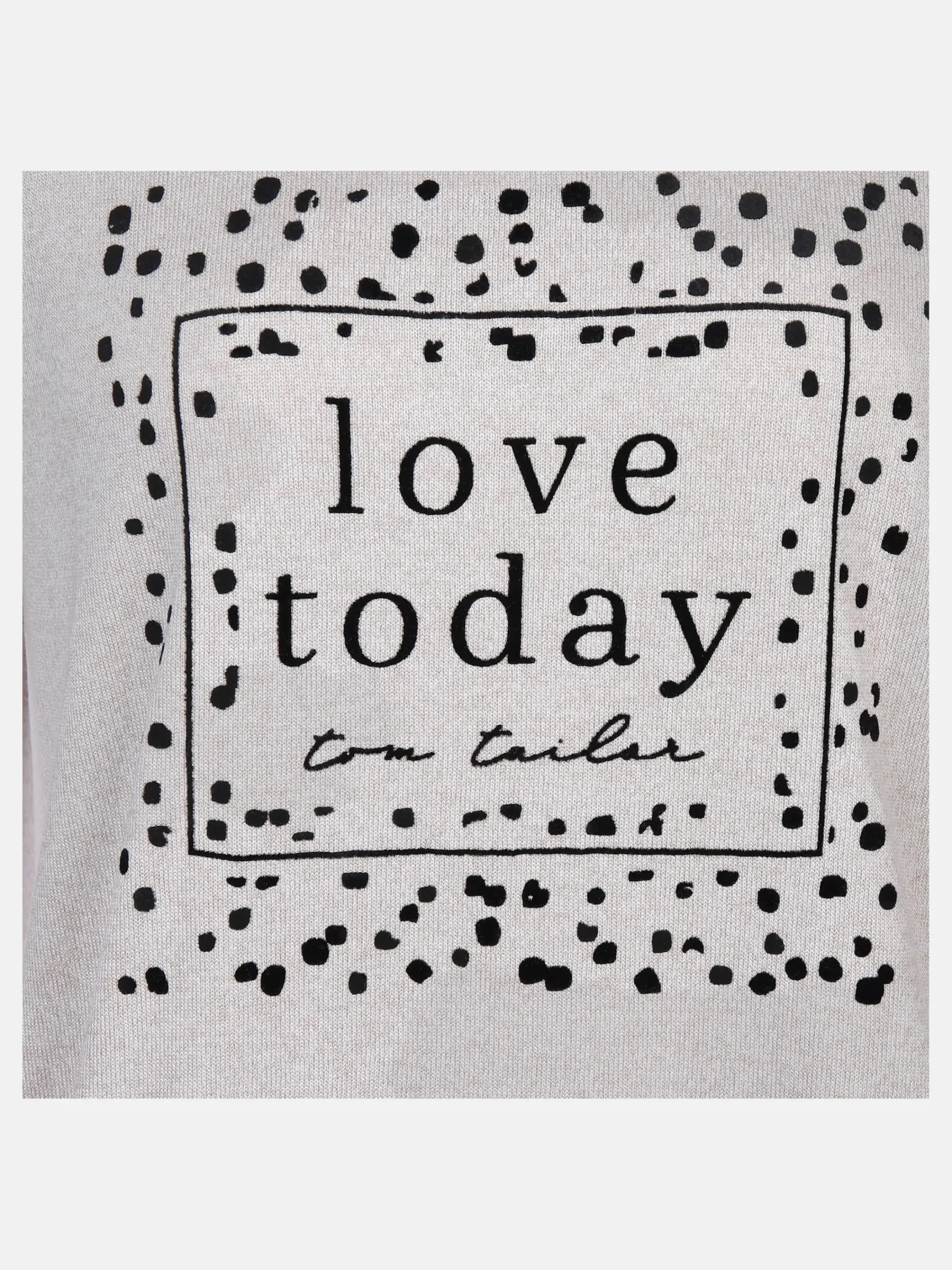 Damen Tom Tailor Damen Shirt mit geflocktem Print