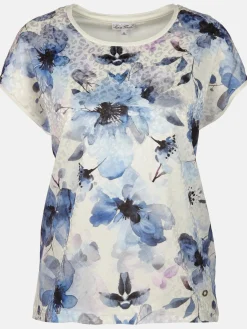 Damen Lisa Tossa Damen Shirt mit Glanzeffekt