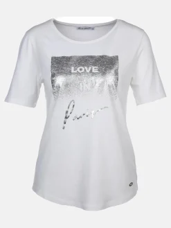 Damen Lisa Tossa Damen Shirt mit Glitzerprint