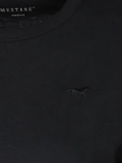 Damen Mustang Damen Shirt mit Logostickerei