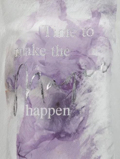 Damen Lisa Tossa Damen Shirt mit Motivprint und Strassbesatz