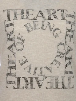 Damen Lisa Tossa Damen Shirt mit Strassapplikationen