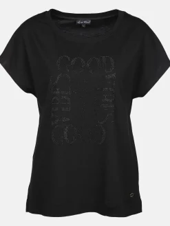 Damen Lisa Tossa Damen Shirt mit Strassbesatz